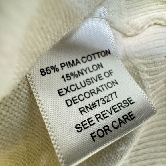 Croft & Barrow Womens Cardigan Sweater Size XL Cream Embellished Button-Front - Picture 3 of 9